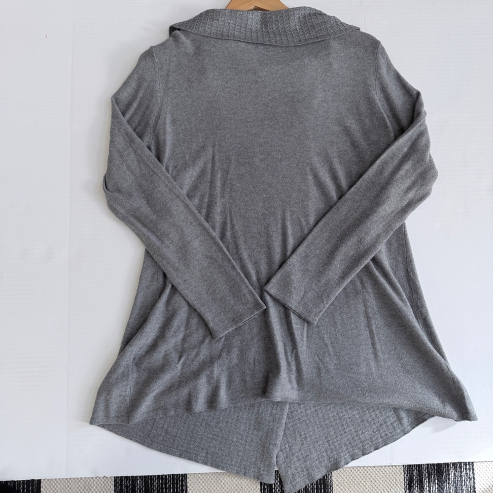 Soft Surroundings Women's Gray Knitted Monochrome Sweater Size M - Picture 9 of 9